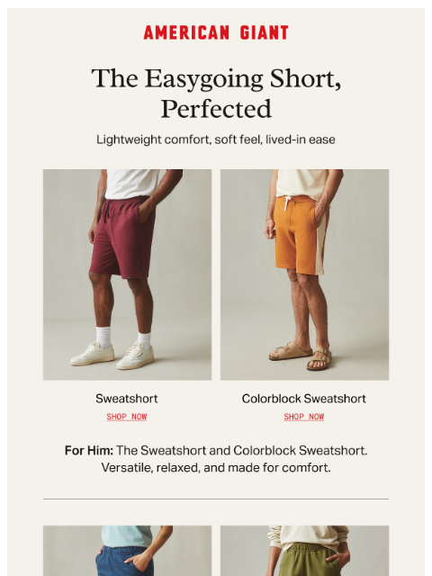 american-giant newsletter: The Summer Short You’ll Live In