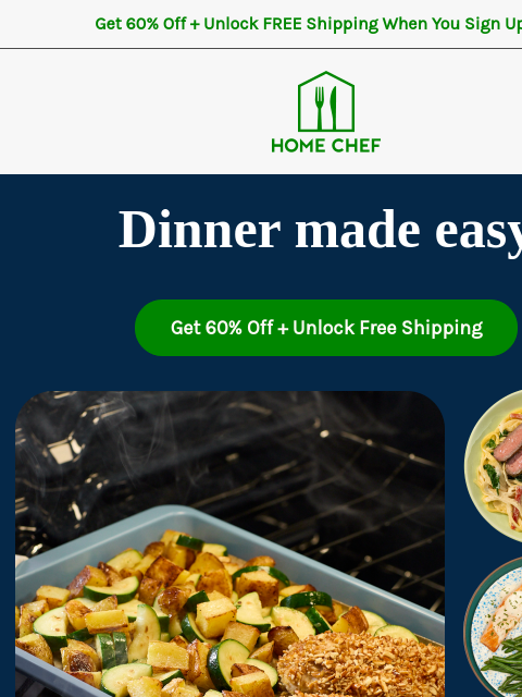 homechef newsletter: Get a week of delicious meals delivered