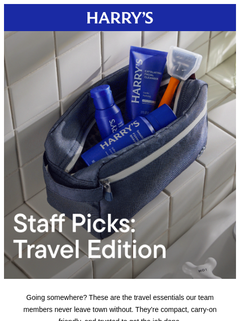 harrys newsletter: Harry’s go-to travel essentials ✈️
