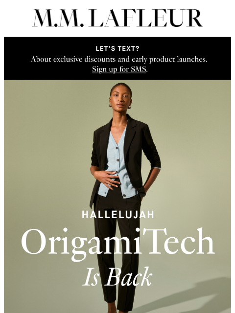 mmlafleur newsletter: BACK IN STOCK: OrigamiTech Bestsellers