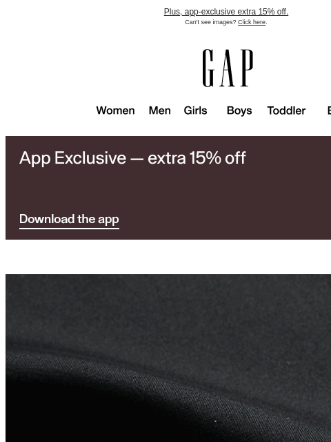 gap newsletter: Barely there underwear