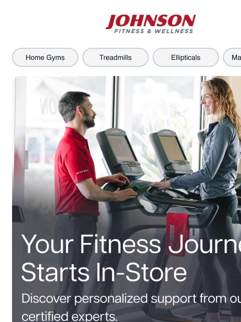 johnsonfit newsletter: Personalized Fitness Starts In-Store