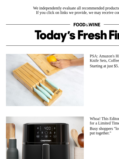 foodandwine newsletter: Whip Up Dinner 'Quickly' Thanks to This 42%-Off Ai...