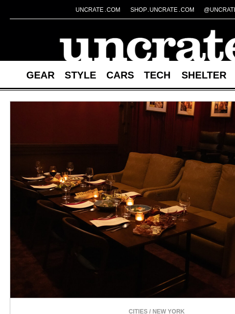 uncrate newsletter: Metro Private Cinema & more