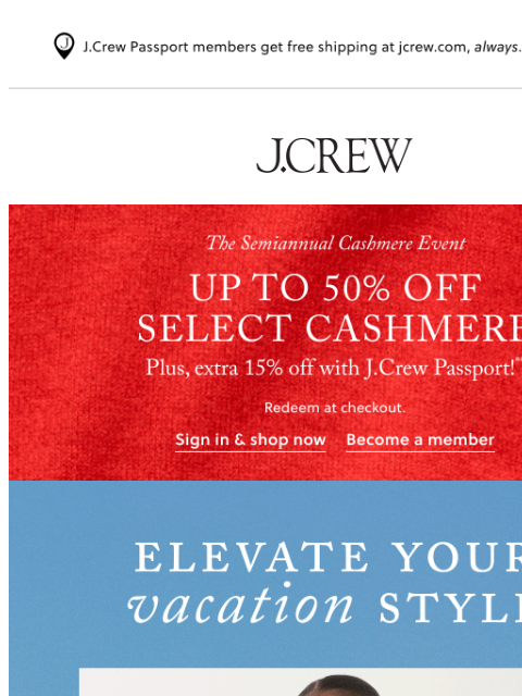 jcrew newsletter: Add to (beach) bag...