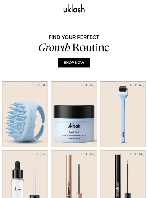 uklash newsletter: Find your routine. See the difference.