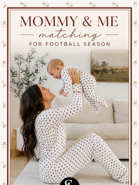 spearmintlove newsletter: 🏈 New: Mommy & Me Football Matching