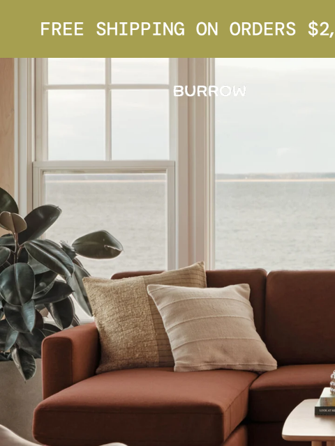 burrow newsletter: More sofa. More savings.