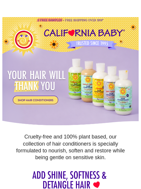 californiababy newsletter: Summer Hair Care Starts Here ♥️