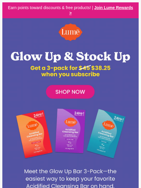 lumedeodorant newsletter: Get that summer glow 🧼