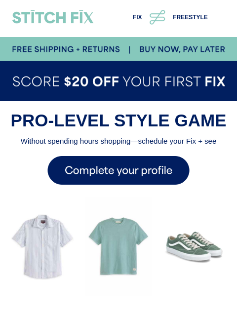 stitchfix newsletter: Effortless wardrobe upgrades