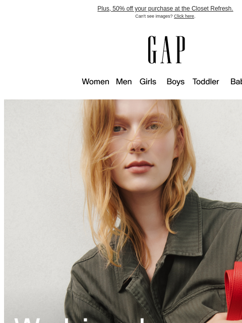 gap newsletter: Color. Blocked. Utility.