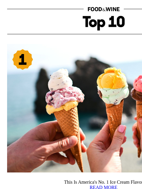 foodandwine newsletter: This Is America's No. 1 Ice Cream Flavor