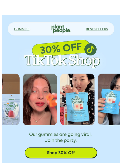 plantpeople newsletter: TikTok Shop is LIVE 🦋