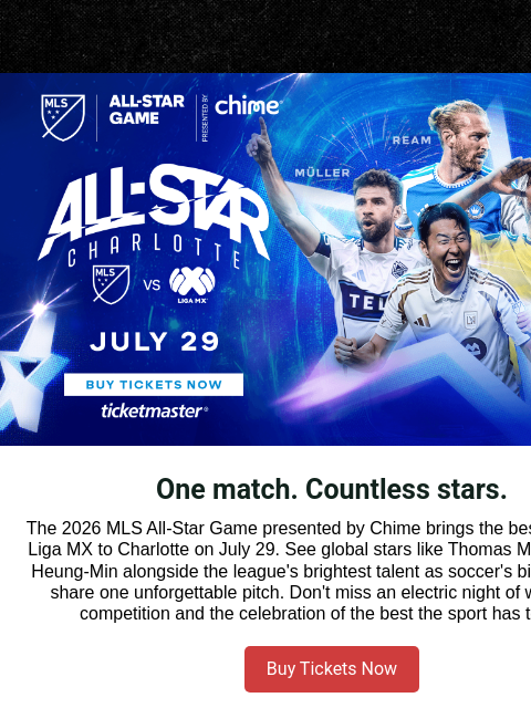 mlssoccer newsletter: The 2026 MLS All-Star Game presented by Chime is o...