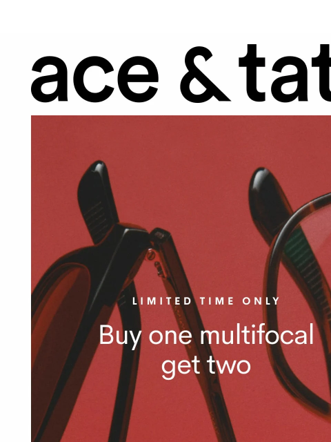aceandtate newsletter: Buy one multifocal, get two