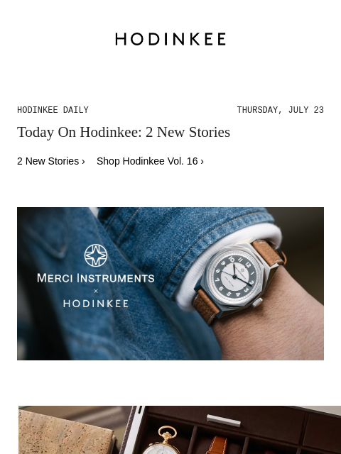 hodinkee newsletter: Hodinkee Daily | 07/23/2026