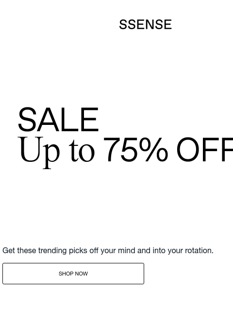 ssense newsletter: Items Picked for You