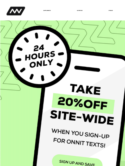 Sign-up today for 20% off your next purchase + early access to new product drops, exclusive sales, and other cool Onnit news! SUPPLEMENTS NUTRITION FITNESS APPAREL ‌ ‌ ‌ ‌ ‌ ‌ ‌ ‌ ‌ ‌ ‌ ‌ ‌ ‌ ‌ ‌ ‌ ‌ ‌