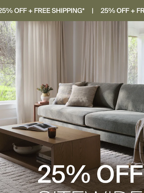 burrow newsletter: HEATING UP: Shop 25% Off + Free Shipping