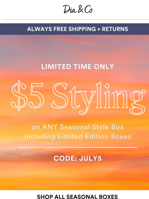 dia newsletter: Steal This Deal: $5 Styling – a value of $20! TWO ...