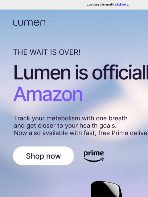 lumen newsletter: 📦 Lumen is now on Amazon!