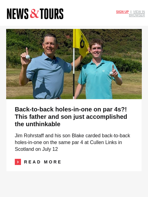 golfdigest newsletter: Bryson vows to be 'chirping' Rory at Ryder Cup
