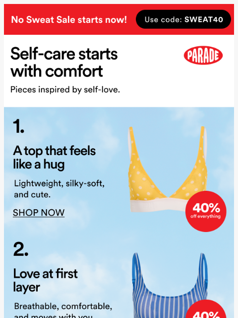 yourparade newsletter: We know a thing or two about self-care...