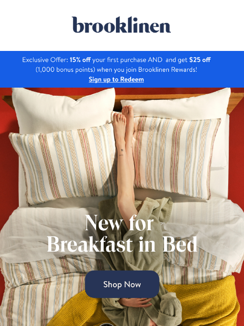 brooklinen newsletter: NEW WAFFLE ALERT🧇🧇🧇
