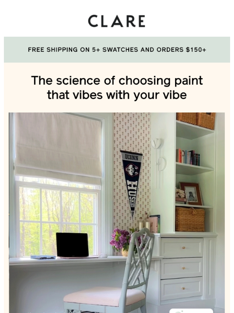 clare newsletter: The best paint colors for your mood (backed by sci...