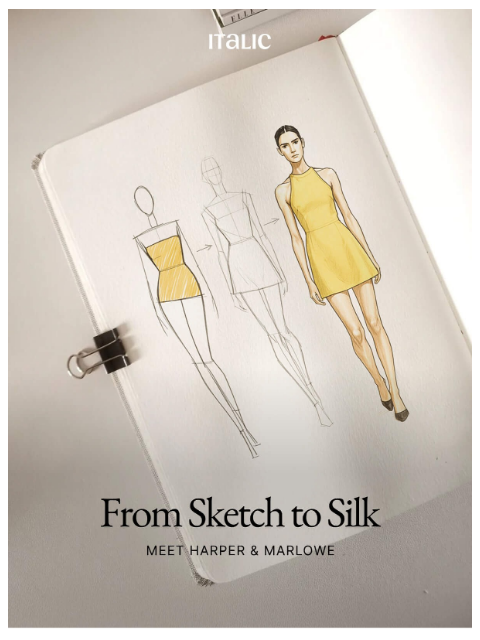 italic newsletter: The Art of the Silk Dress