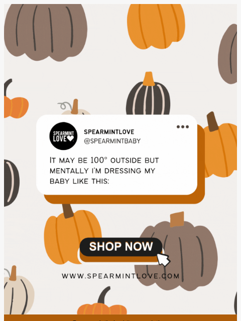 spearmintlove newsletter: Too Soon for Halloween? Never. 👻🍼