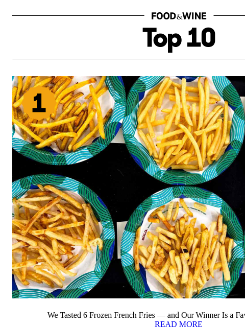 foodandwine newsletter: We Tried 6 Frozen Fries — a Chef Favorite Took the...