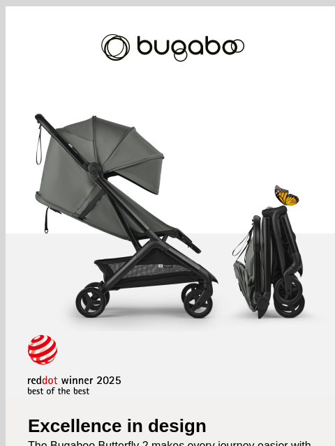 bugaboo newsletter: Fold and go with Bugaboo Butterfly 2