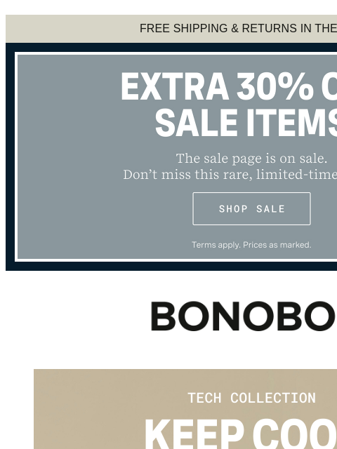 bonobos newsletter: The Tech Collection’s for Summer Commutes