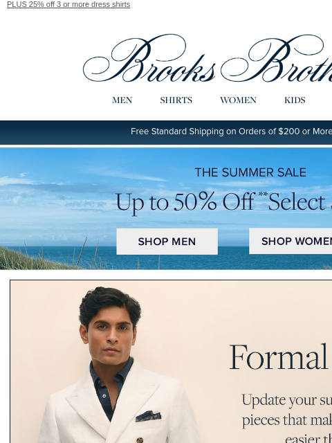 brooksbrothers newsletter: Dressed-up refresh: suit separates up to 50% off