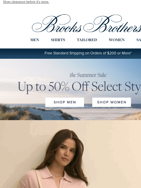 brooksbrothers newsletter: New styles added: Sale just got better