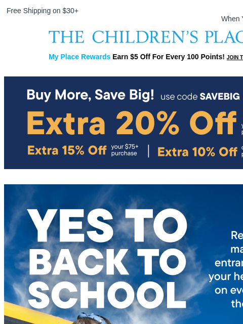 childrensplace newsletter: The 5+ Polos for just $5 each starts today!
