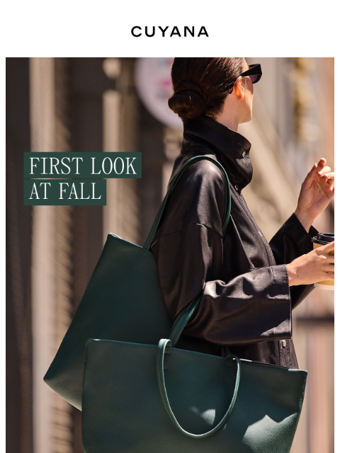 cuyana newsletter: Exclusive Preview: Fall Collection