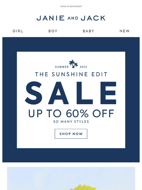 janieandjack newsletter: New to sale: our chicest styles