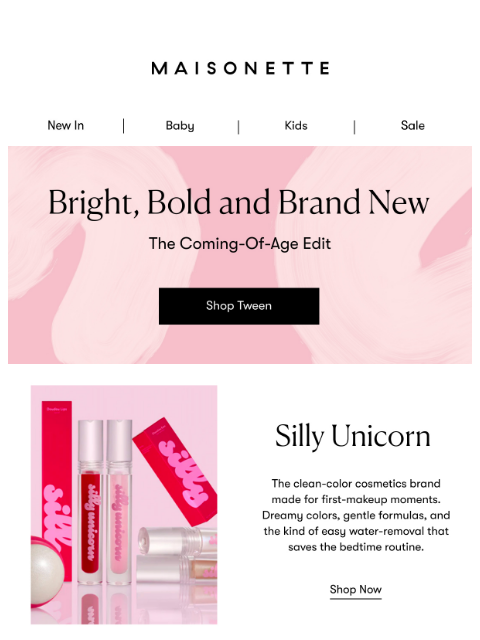 maisonette newsletter: Growing Up Looks Good on Them.