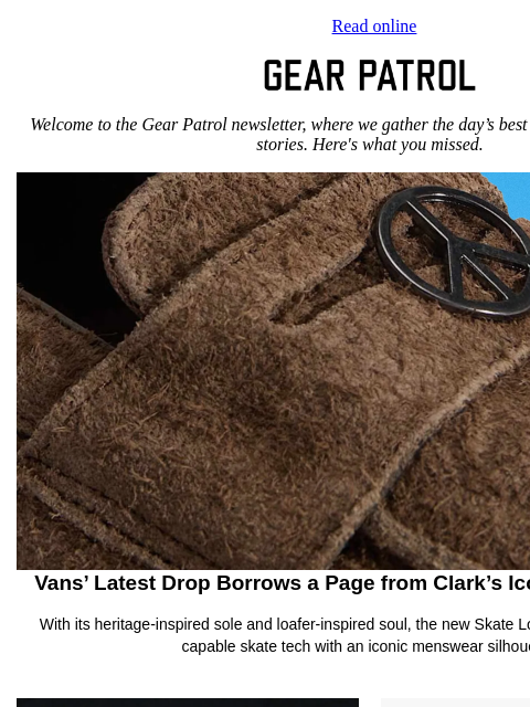 gearpatrol newsletter: Vans' Latest Release Blends Heritage Styling and D...