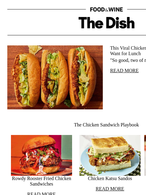 foodandwine newsletter: This Viral Chicken Sandwich Is Everything We Want ...
