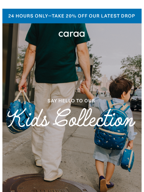caraa newsletter: Meet the Kids Collection 🎒