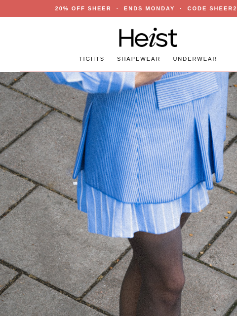 heist-studios newsletter: A lighter layer, now 20% off