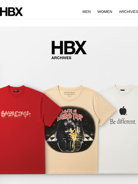 hbx newsletter: HBX Archives Preview: 24 July/9AM EST/9PM HKT Rele...