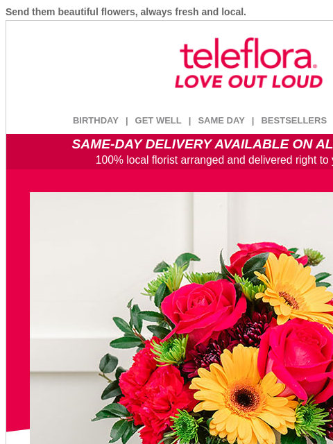 teleflora newsletter: 20% Off | Celebrate Parents' Day with Flowers 🌺
