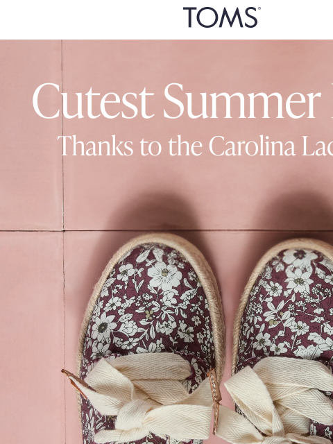 toms newsletter: NEW COLORS: Carolina Lace Up