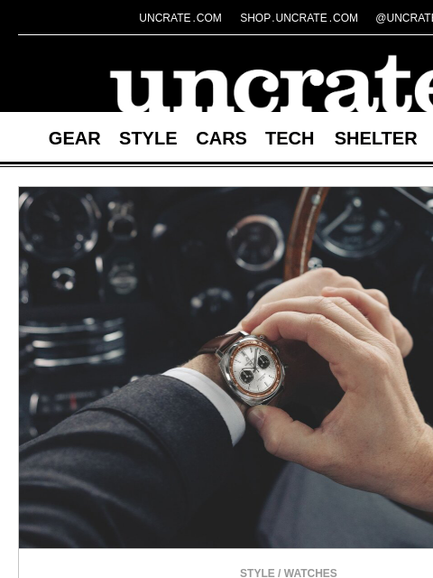 uncrate newsletter: Breitling Top Time DB5 Tribute Watch & more