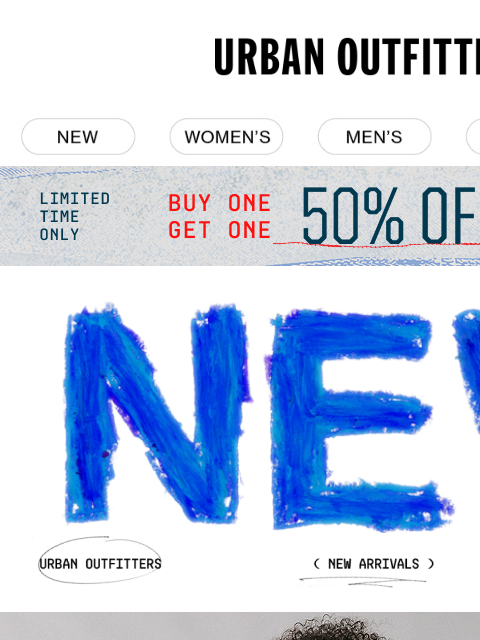 urbanoutfitters newsletter: our favorite day? new arrivals day 🫶